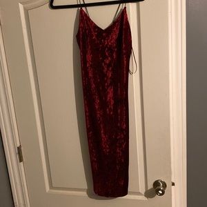 Red Velvet mini dress
